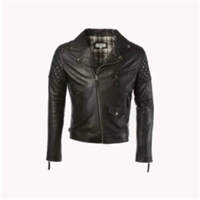 Cool Black Biker Leather Jacket