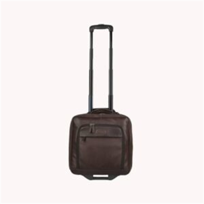 Functional Brown Rolling Luggage